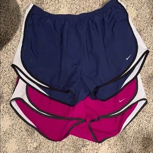 Nike Athletic Shorts, Blue & Purple